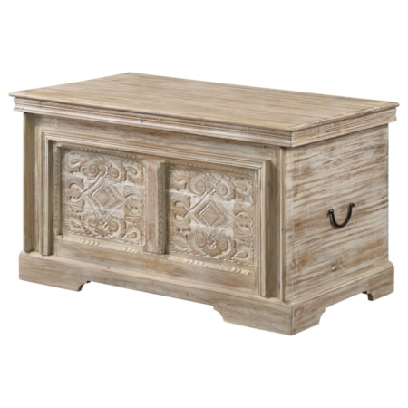 Nilay Wood Storage Trunk and