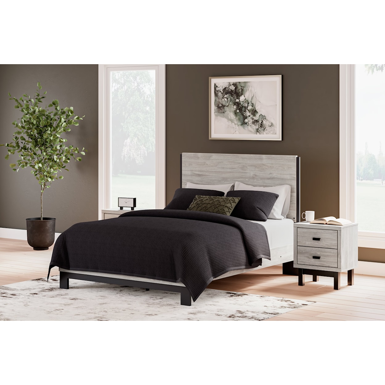 JB King Vessalli Queen Panel Bed