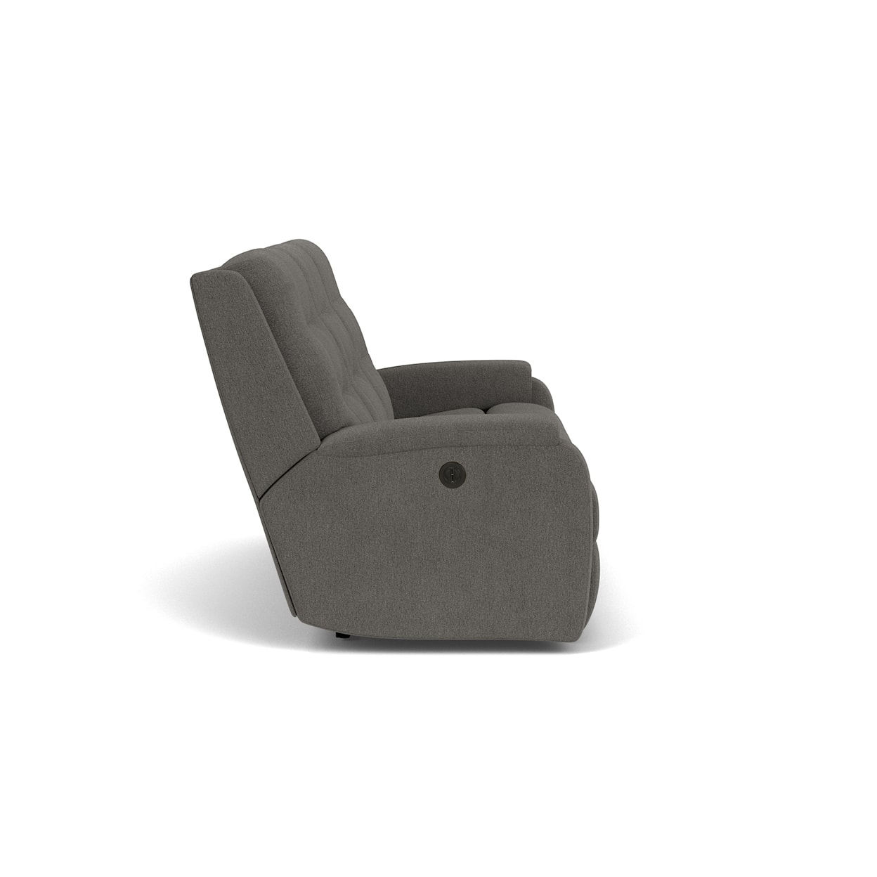 Flexsteel Granite Power Headrest and Lumbar Reclining Sofa
