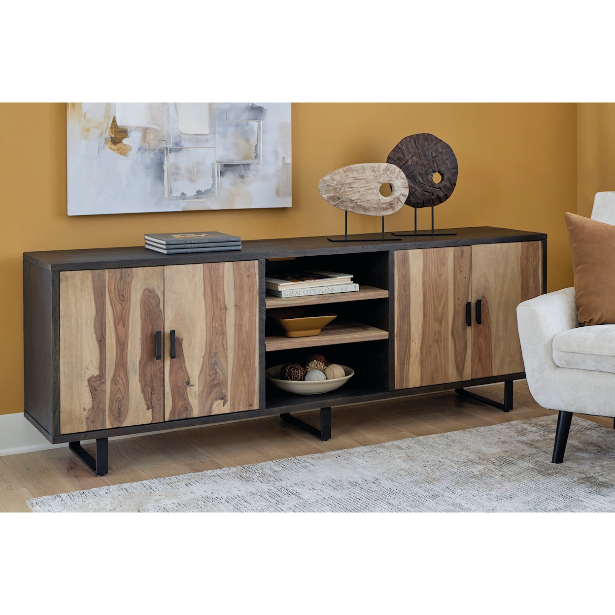 Signature Design by Ashley Bellwick Casual TV Stand