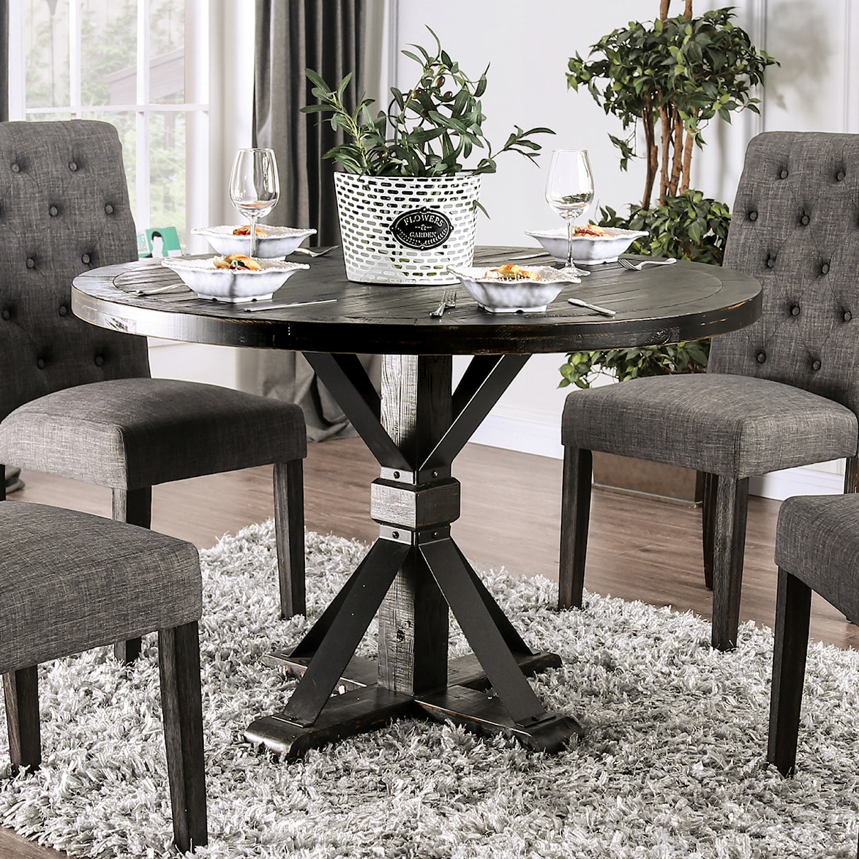 Furniture of America - FOA Alfred Round Table