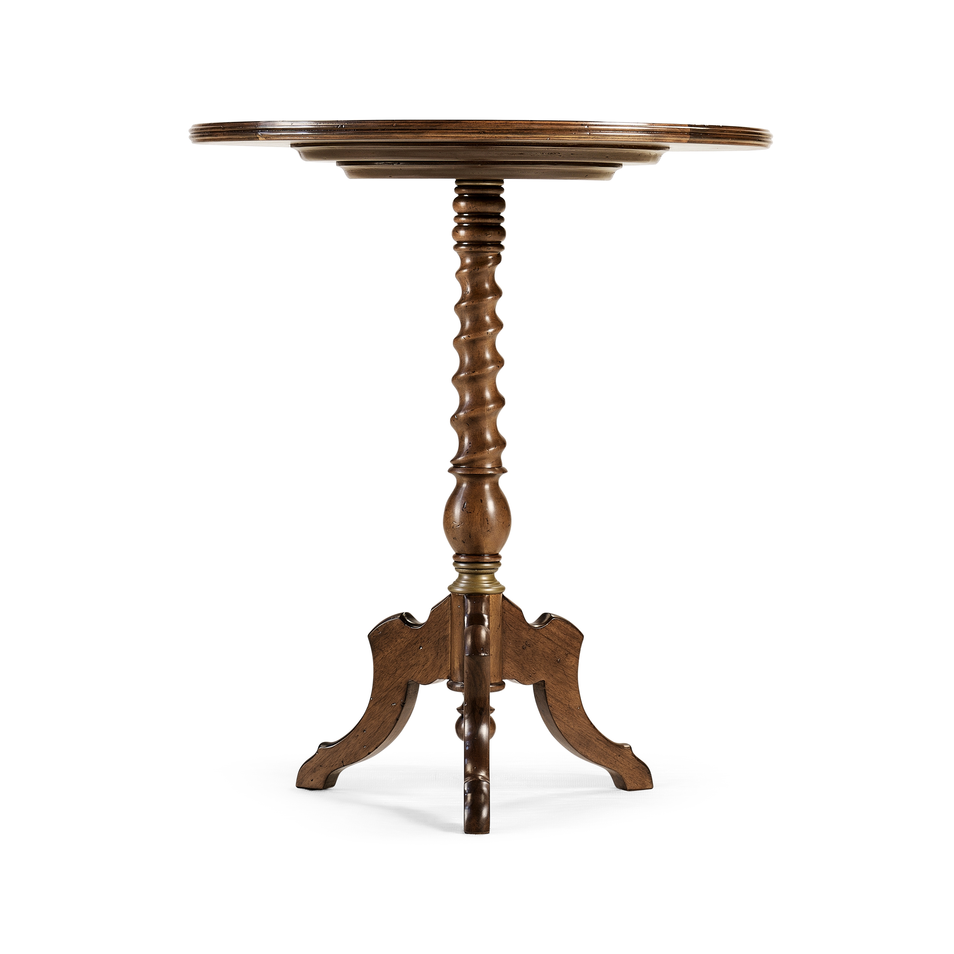 Églomisé &amp; Walnut Round Wine Table