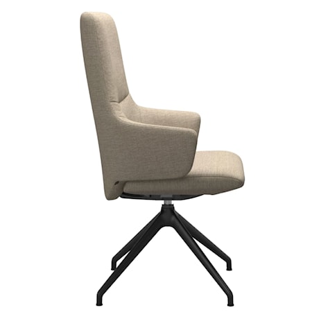 Arm Chair with High Back and D350 Base