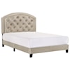 Crown Mark Gaby Full Upholstered Platform Bed