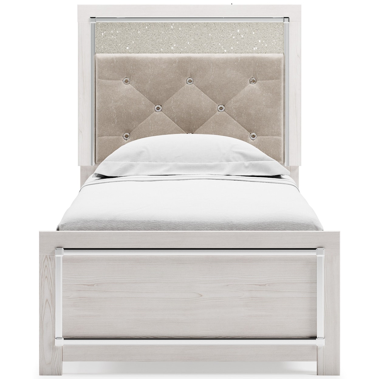 Signature Design Altyra Twin Upholstered Panel Bed