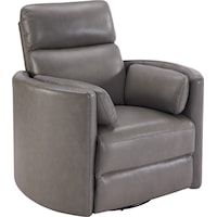 Contemporary Power Swivel Glider Recliner with Cordless Battery Pack