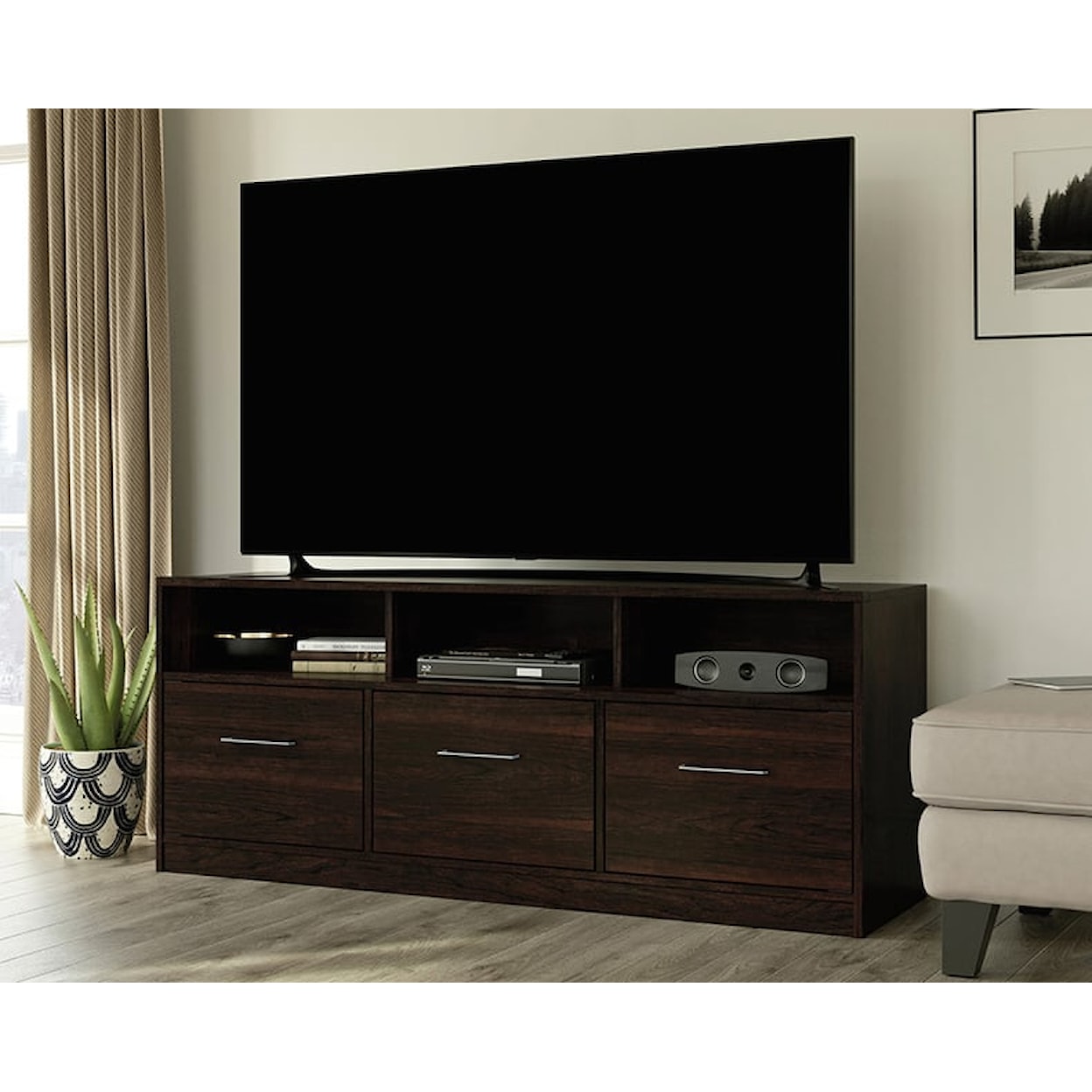 Sauder Beginnings 3-Shelf Credenza