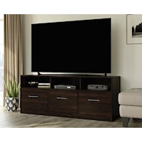 Transitional 3-Shelf Credenza - Cinnamon Cherry