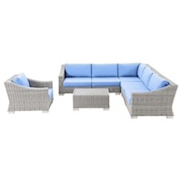Outdoor 7-Piece Sectional Sofa Set