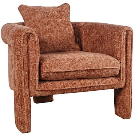 Adley Contemporary Upholstered Accent Chair - Garnet