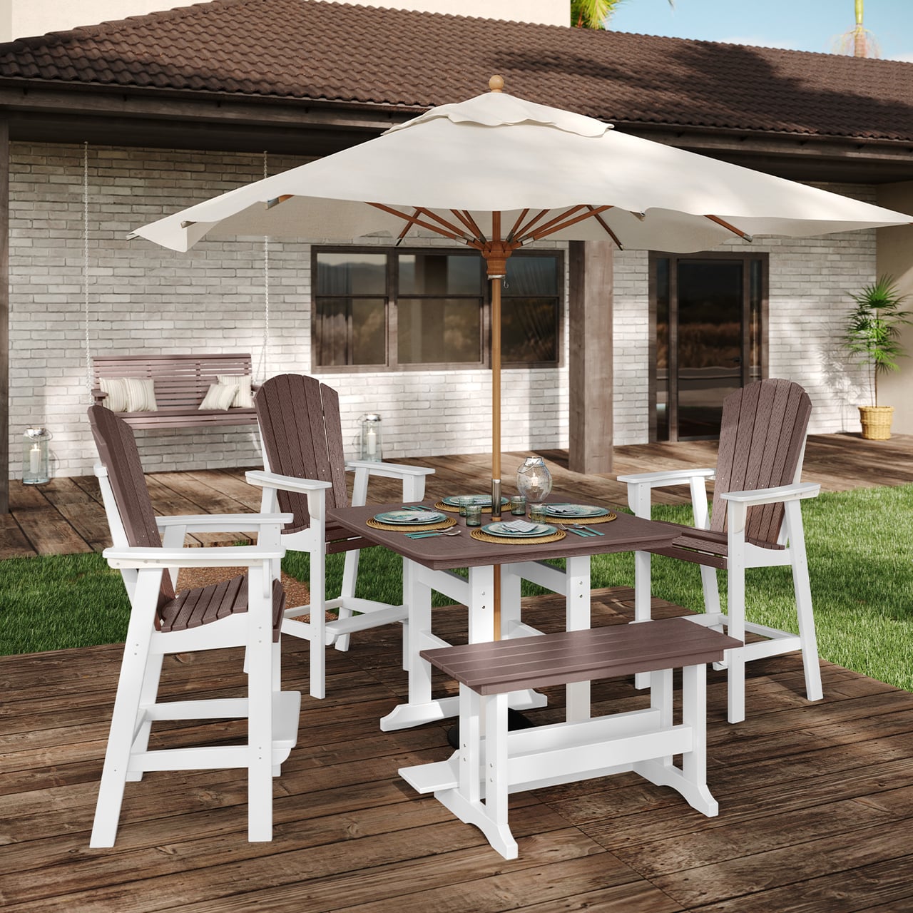 Premium Fan-Back Bar Chair