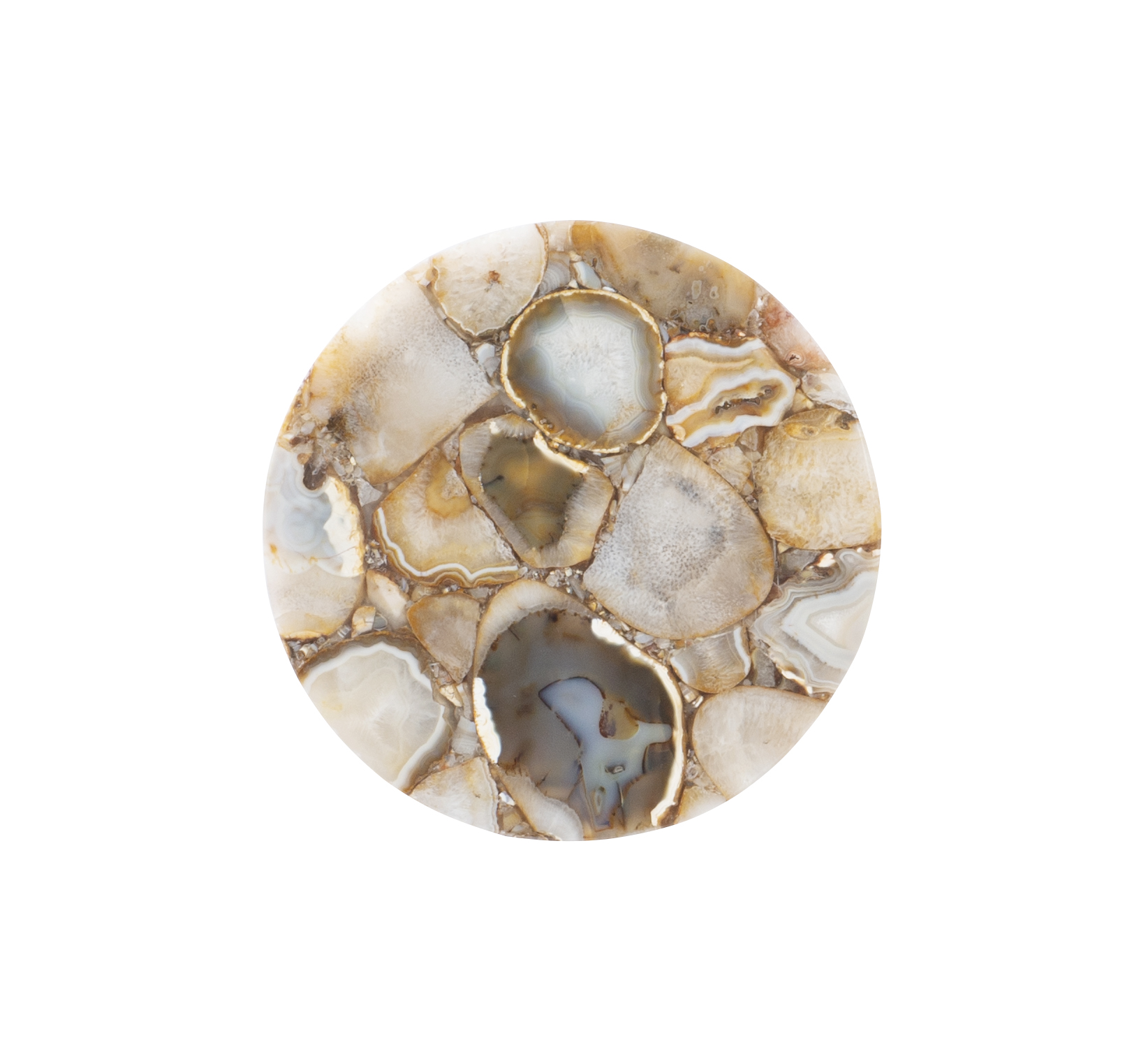 Spiral Drink Table Amber Agate