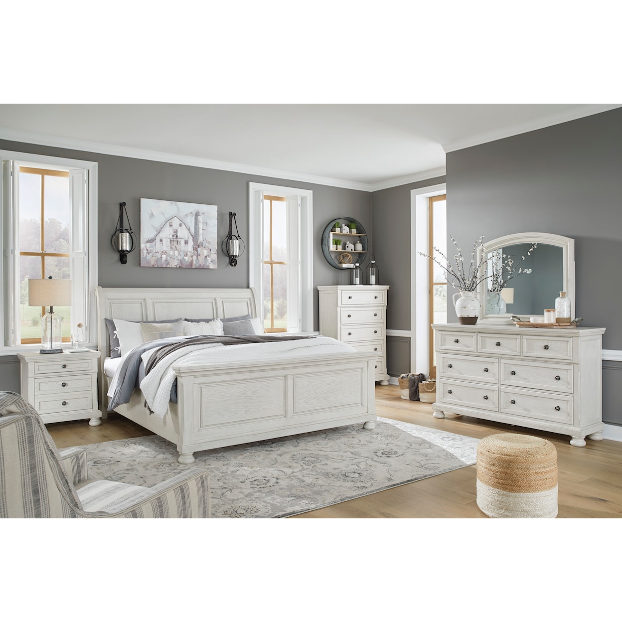 Signature Design by Ashley Robbinsdale King Sleigh Bed