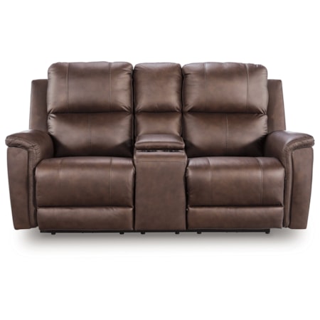 Pwr Rec Loveseat/Con/Adj Hdrst