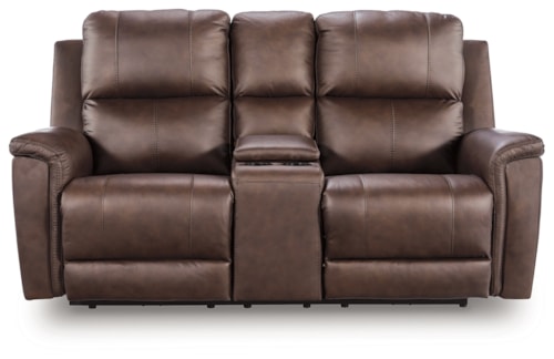 Power Reclining Loveseat With Console