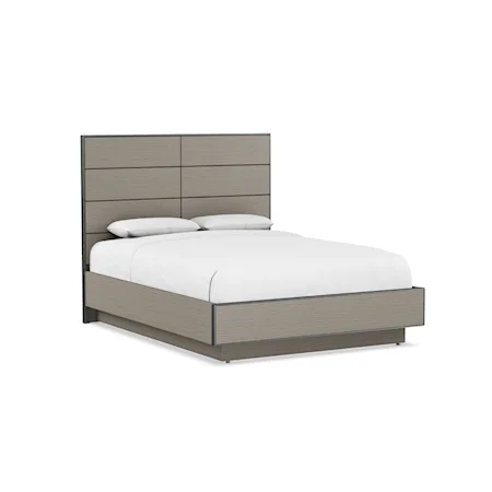 Contemporary Queen Plinth Lift Bed with Storage