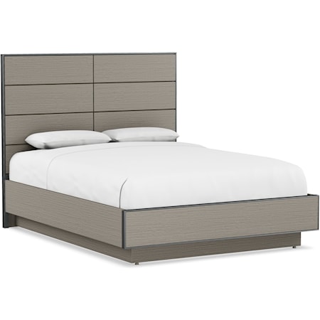 Contemporary Queen Plinth Lift Bed with Storage