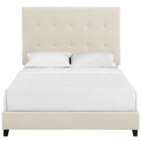 Upholstered Queen Panel Bed