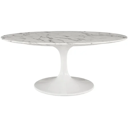 Oval-Shaped Coffee Table