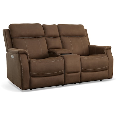 Power Reclining Console Loveseat