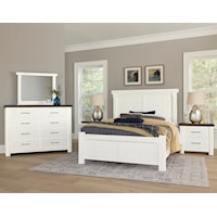 Transitional Rustic 5-Piece California King Dovetail Bedroom Set