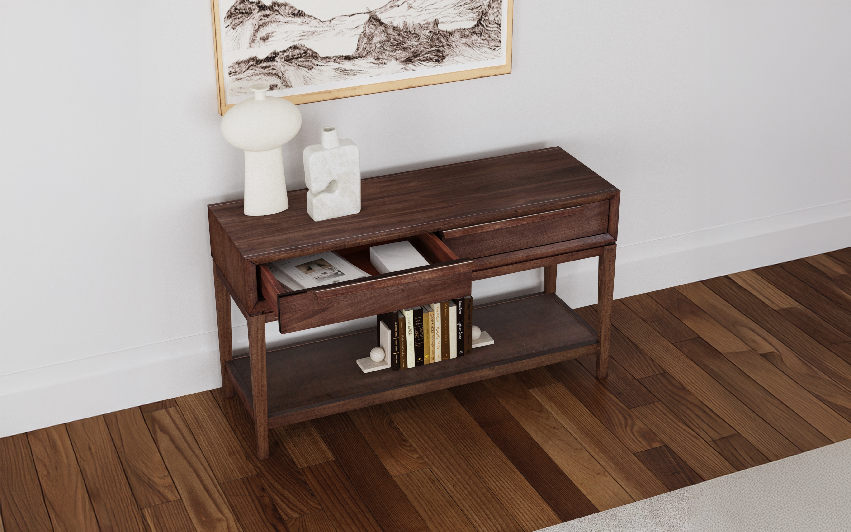 2-Drawer Sofa Table