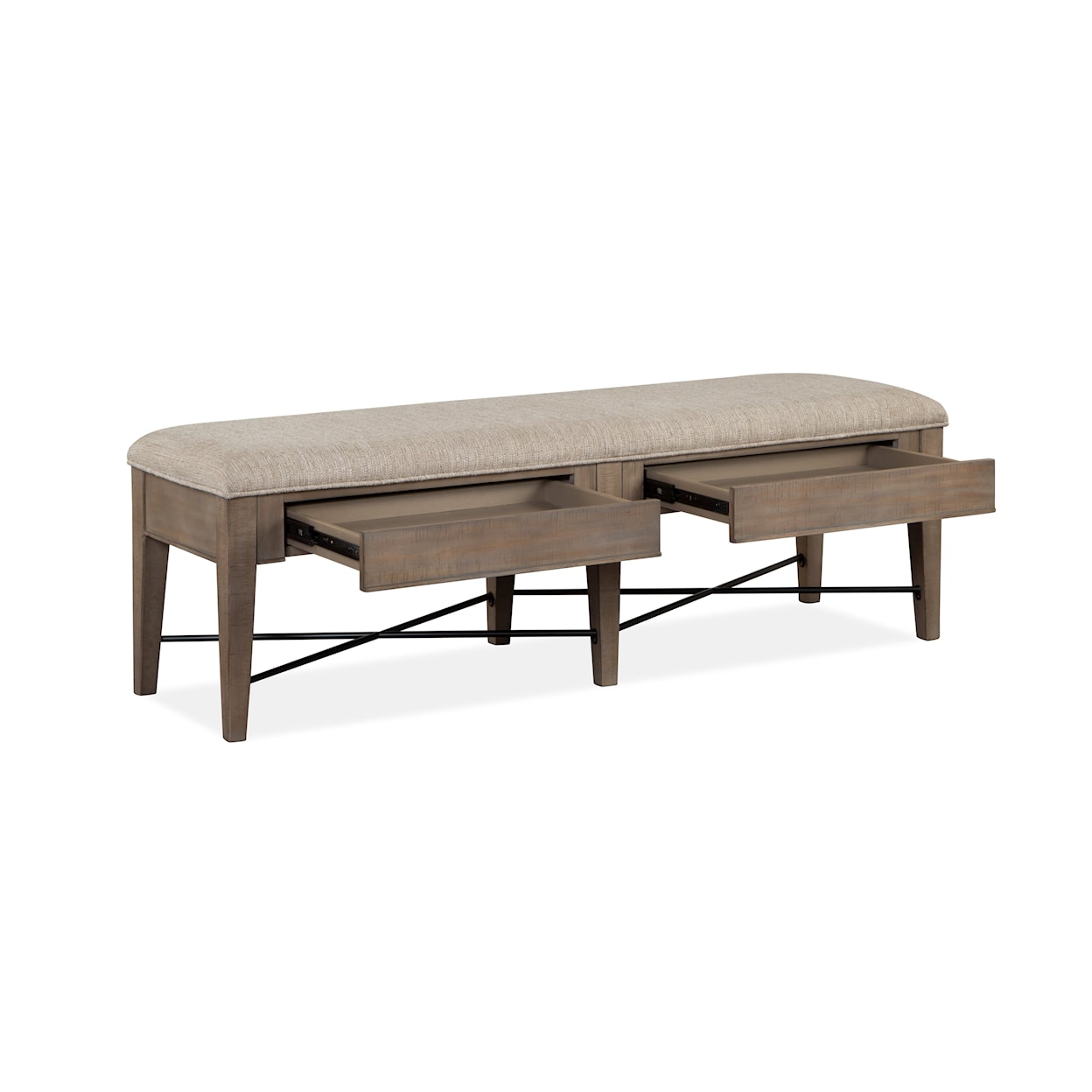 Magnussen Home Paxton Place Dining Bench with Upholstered Seat