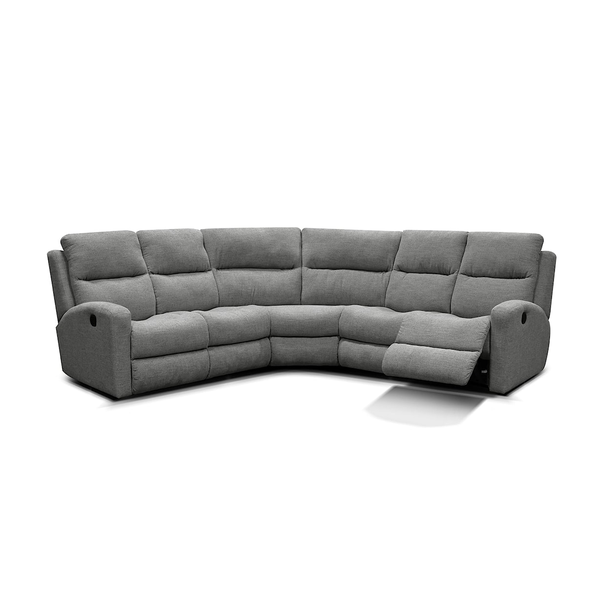 Tennessee Custom Upholstery EZ2600 Series 3-Piece Reclining Sectional Sofa