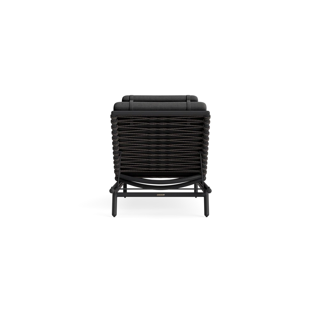 Adj. Lay-Flat Rope Chaise Lounge w/Headrest