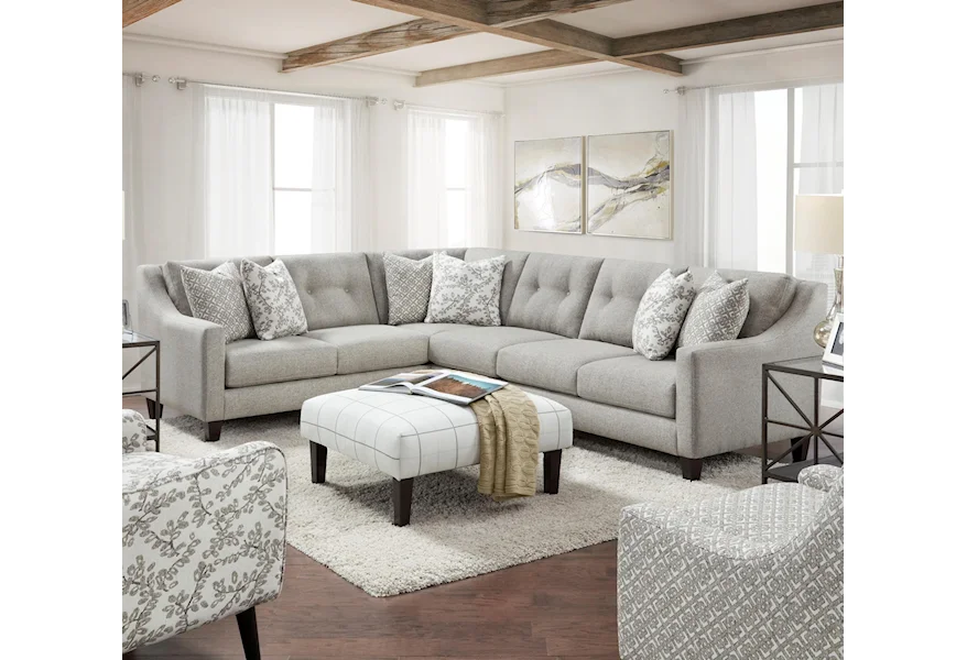 3280B EVENINGS STONE (REVOLUTION) 2-Piece Sectional by Fusion Furniture at Dream Home Interiors