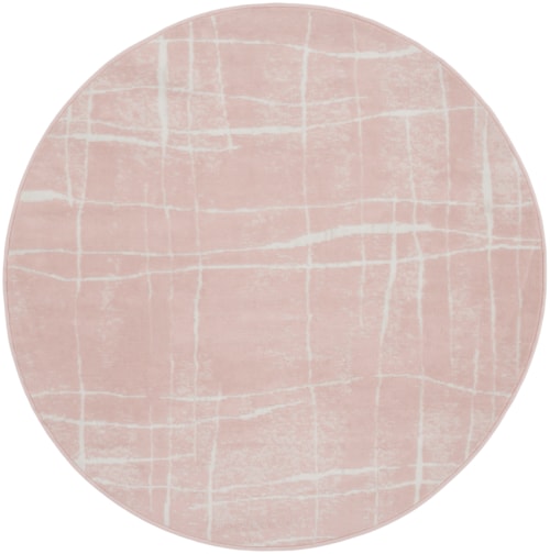 5'  Pink Ivory Round Rug