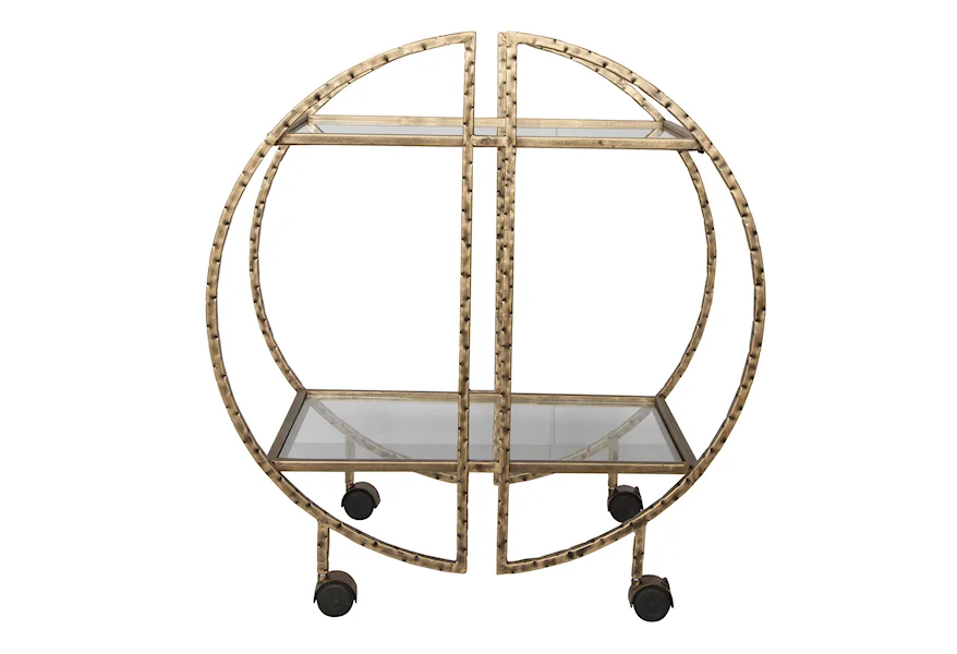 Bars and Bar Furniture Zelina Bar Cart by Uttermost at Miller Waldrop Furniture and Decor