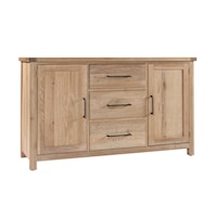 Farmhouse Dining Room Server with Concealed Storage