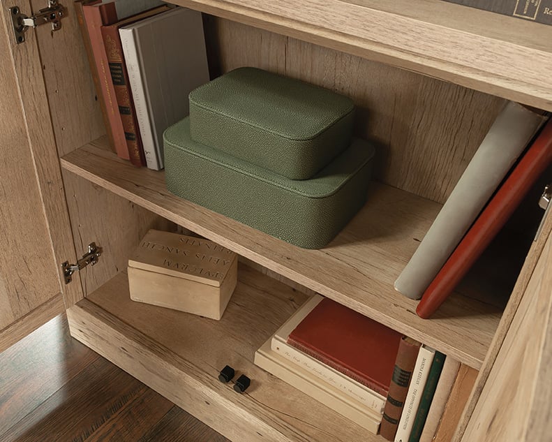 Sauder Aspen Post Library Bookcase with Adjustable Shelves