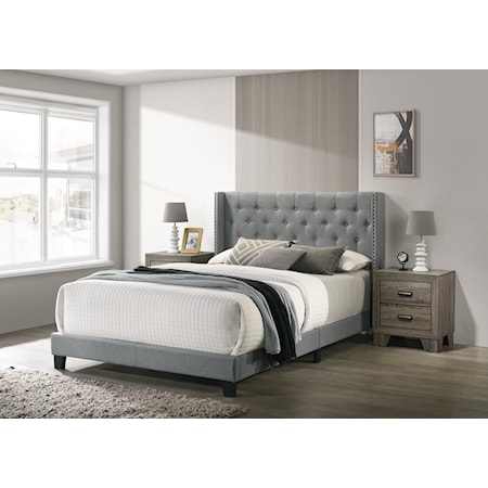 Upholstered Twin Platform Bed 