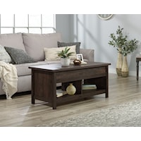 Farmhouse Lift-Top Coffee Table with Lower Shelf Storage