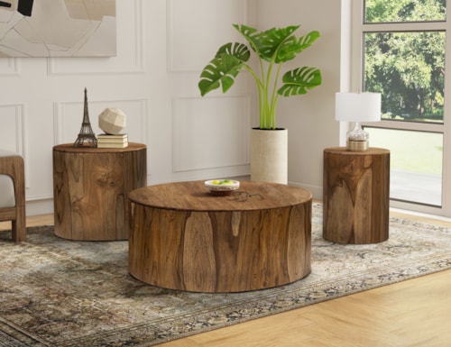 Modern Rustic 3-Piece Occasional Set