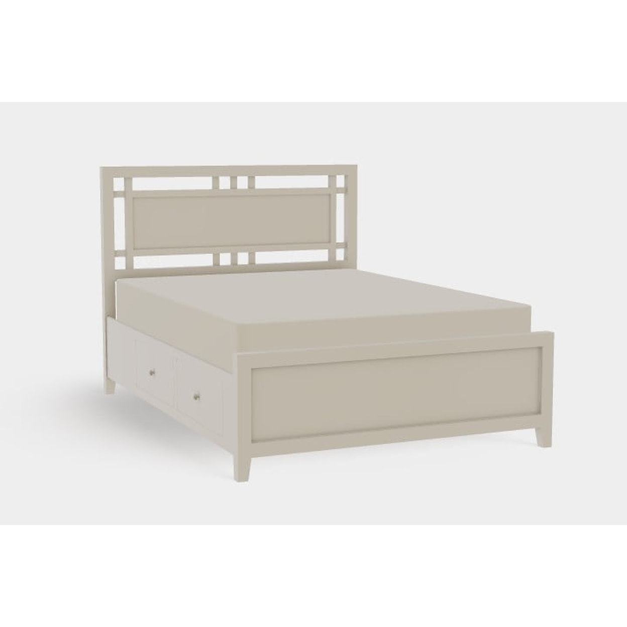Mavin Atwood Group Atwood Queen Left Drawerside Gridwork Bed
