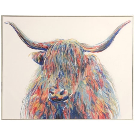 Long Horn Canvas Print