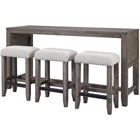 Console Table with 3 Stools