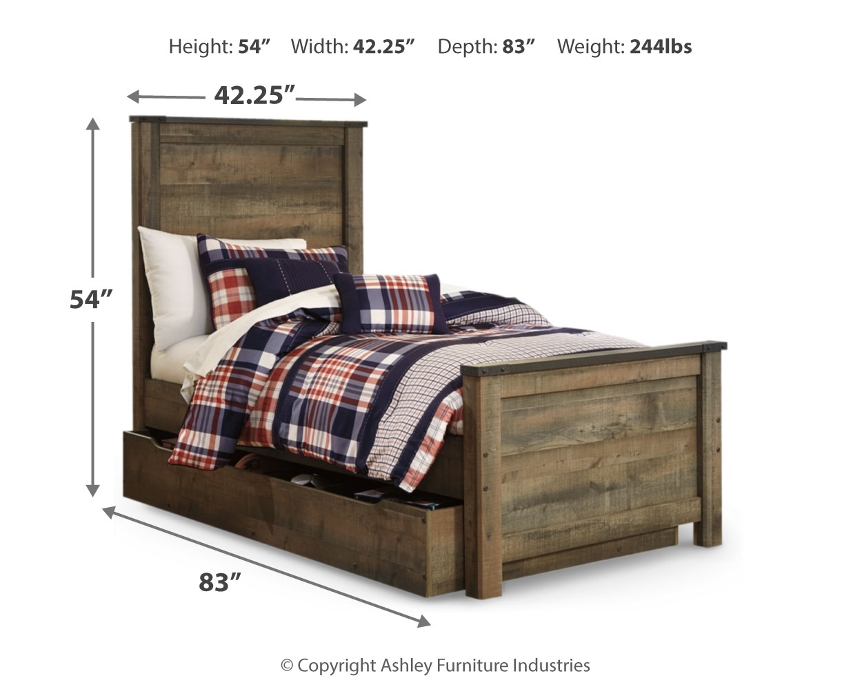 Twin Panel Bed