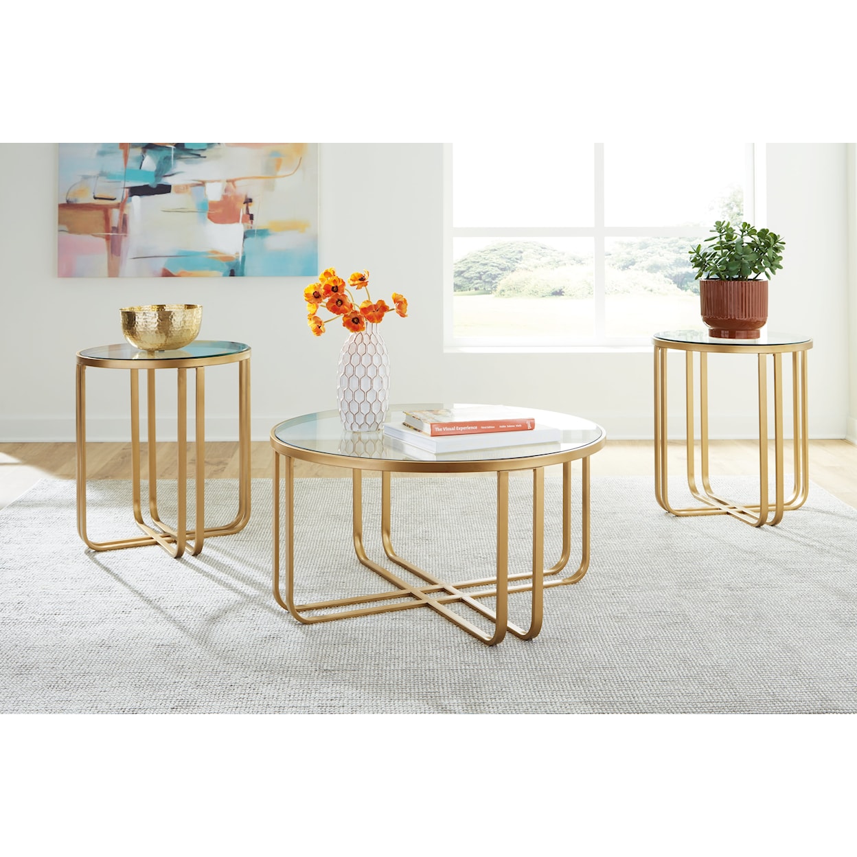 Signature Design by Ashley Milloton Occasional Table Set
