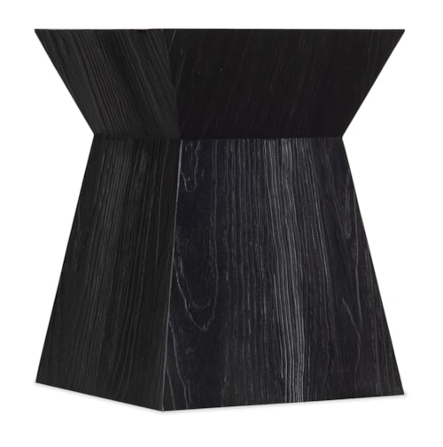 Casual End Table with Hourglass Shape