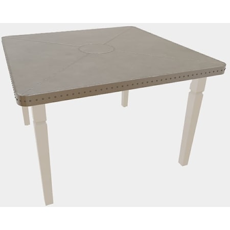 Zinc Top Table 4848 (With Weld)