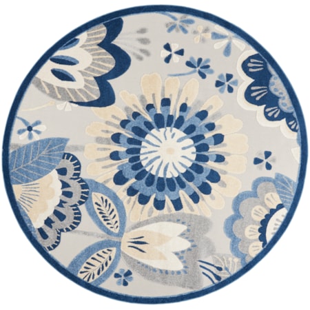 7'10" Round  Rug