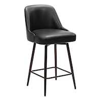 Transitional Swivel Counter Stool