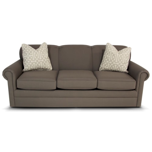 Casual Queen Sleeper Sofa with Innerspring Mattress