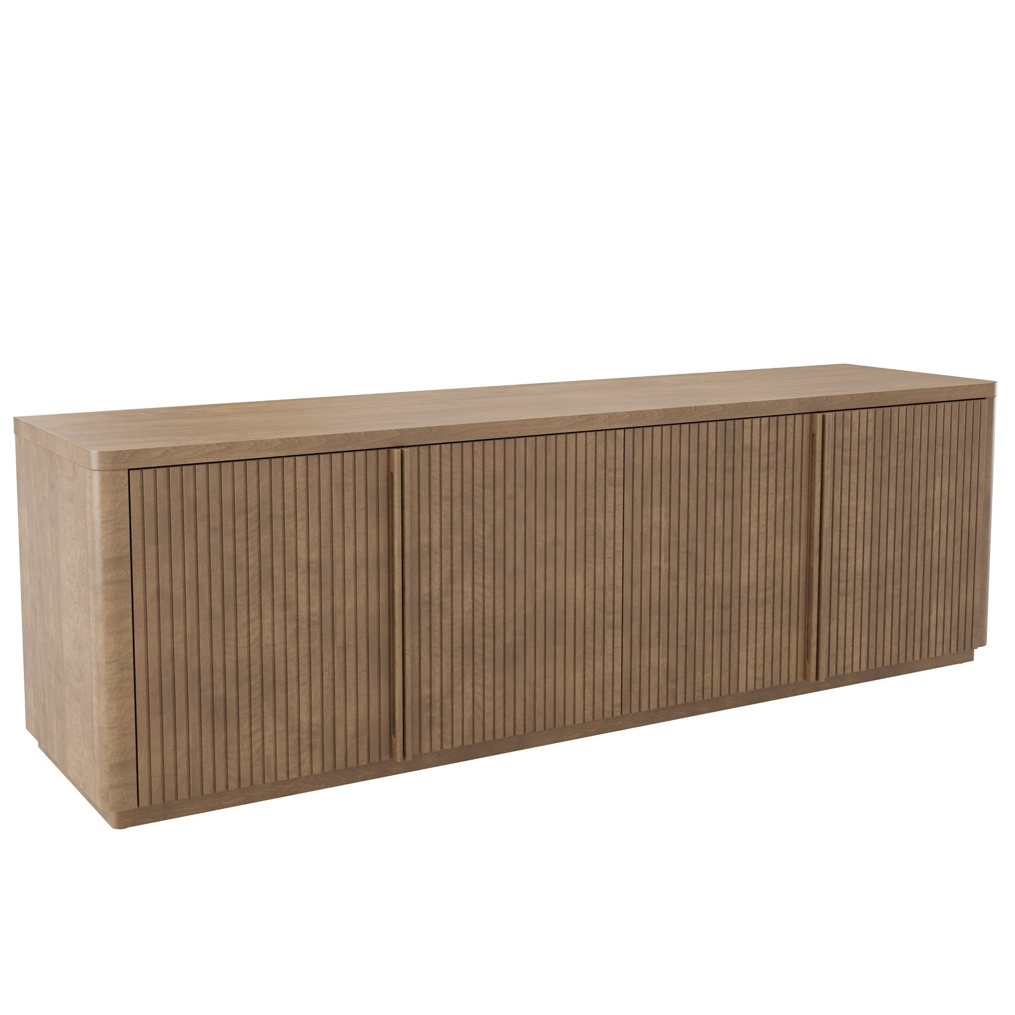 Four-Door Fluted Media Unit