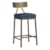 Shown in Dillon Williamsburgh Vinyl and Brass Bisque Finish. Barstool May Not Represent Height Indicated.
