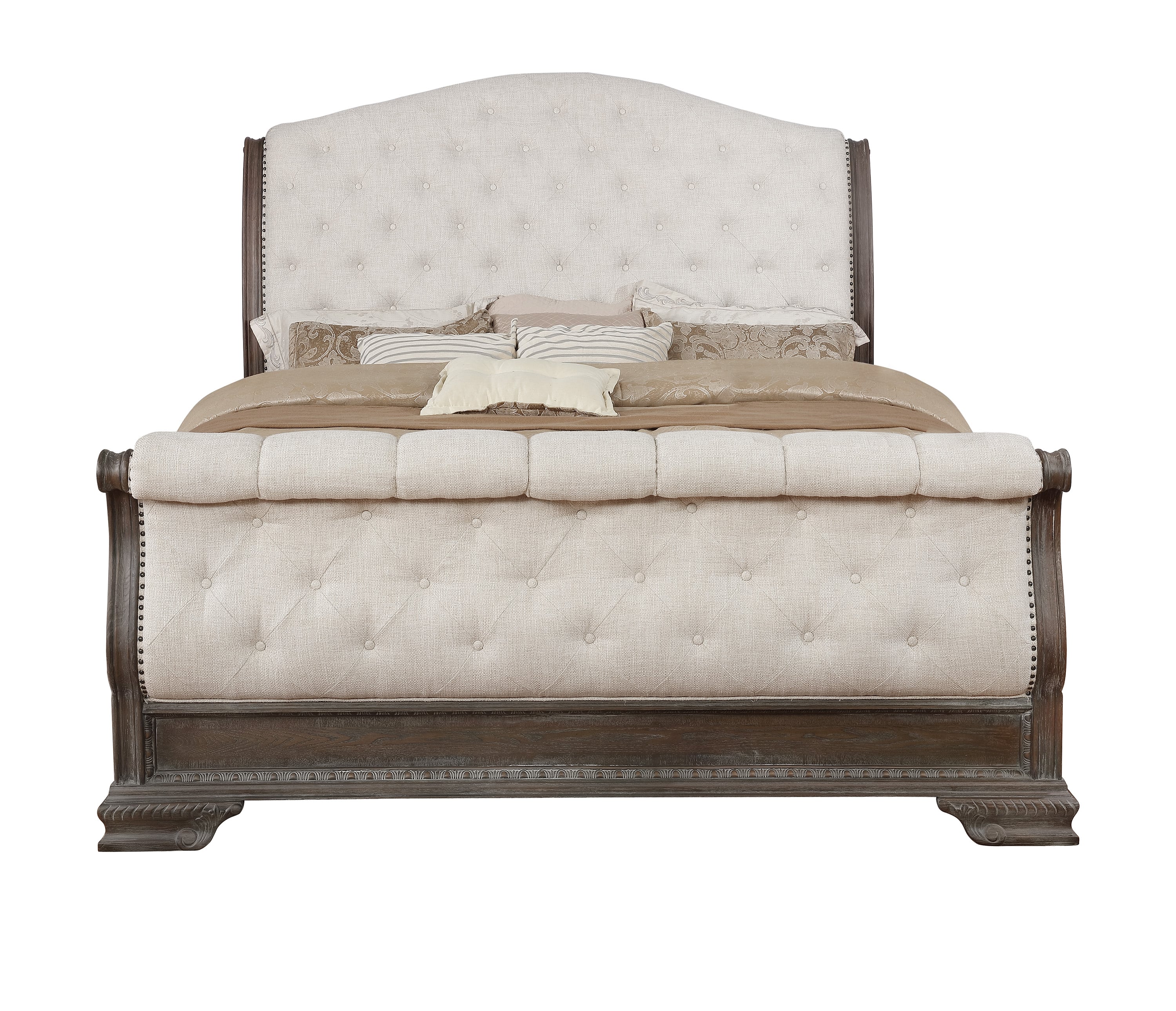 Crown Mark Sheffield Upholstered King Bed